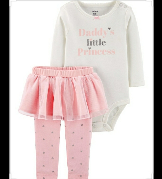 NEW NWT Girls Carters Lady Bug 3 Piece Set 12 Months Bodysuits Pants Princess
